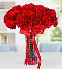 vazoda-kırmızı-karanfiller