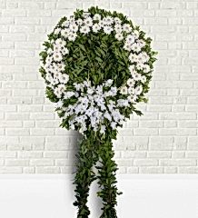 Beyaz Gerbera Çelenk