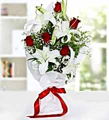 Gül ve Lilyum Buketi